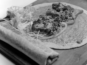 Cottage Cheese Steak Wrap