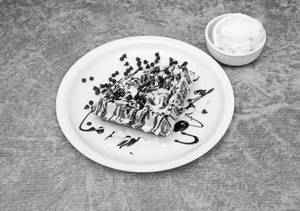Dark & White Chocolate Waffle