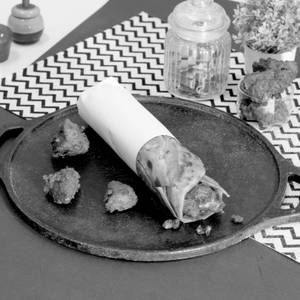 Bangalore Chicken Kebab Jumbo Roll.