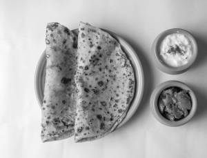 Aloo Paratha (1 Pc) (Raita & Chola)