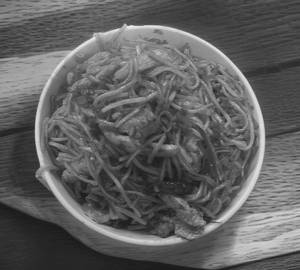 Mixed Meat Chilli Garlic Noodles