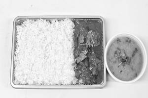 Rice With Dal And Pork Curry