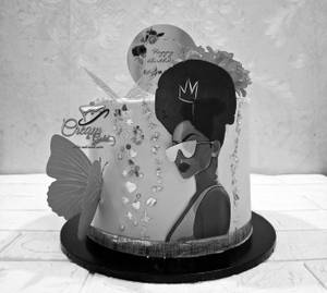 Black lady cake