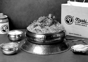 Hyd Chicken Dum Biryani 1 Large Pcs With Basmati Rice 750Gm