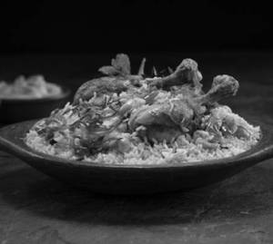 Chicken Leg Biryani With Raita