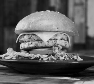 Hariyali paneer tikka burger