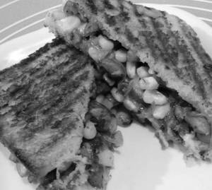 Corn Cheese Club Sandwich