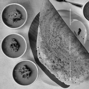 Carrot podi masala dosa