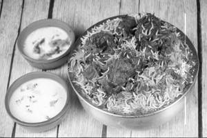 Fry Piece Mutton Biryani