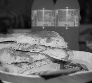 Cheese Bread Omelette (2 egg)