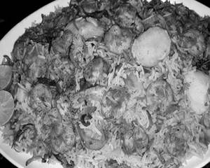 Prawns biryani
