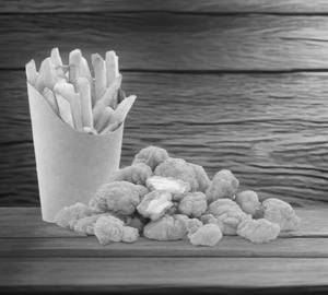Chicken Popcorn And Fries Box