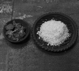 Steamed Rice + Chicken Kosha (6 Pieces)