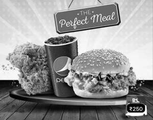 Chicken Burger + Fried Chicken + Soft Drink [1 Piece]