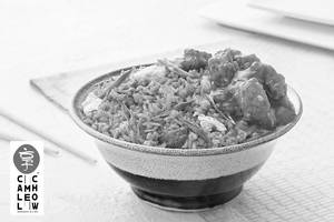 Chicken Schezwan Fried Rice And Chilli Garlic Chicken (small)