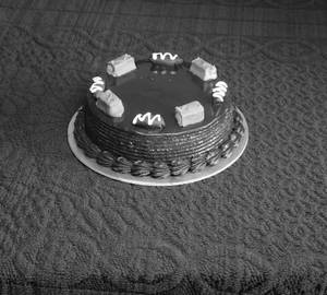 Eggless Snicker Chocolate Cake