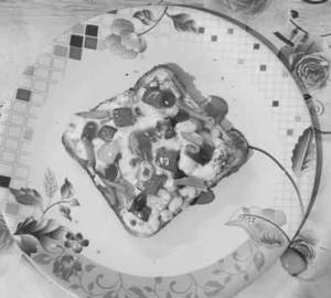 Bread Paneer Tikka Toastizza