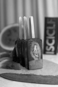 Iscicle Kiwi Watermelon Basil Popsicle