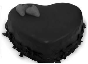Heart Shape Choco Mud Cake Eggless