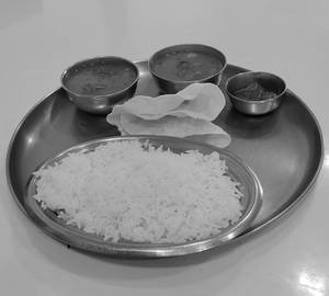 Sambar Rice with Papad