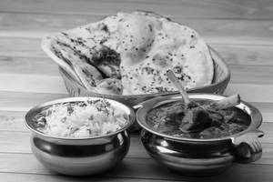 Mutton Korma + Rice +2 pcs Roti