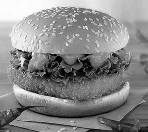 Paneer tikka cheese burger