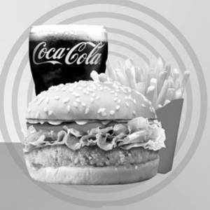 Cheese Supreme Combo Burger Coke  200ml + Fries