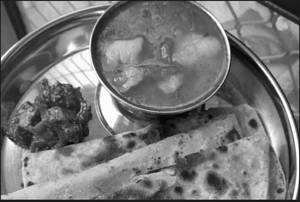 Plain Paratha (3pcs) With Aloo Sabzi