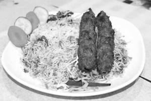 Mutton Kabab Biryani [2pcs]