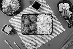 Fried Rice With Manchurian Bowl