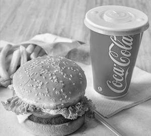 Veg burger combo