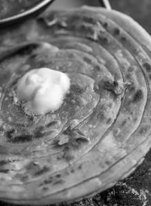 Chilly Garlic Laccha Paratha