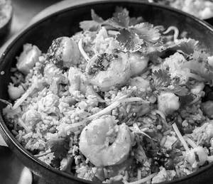 Prawns Burnt Garlic Fried Rice
