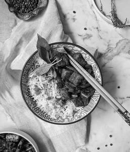 Black Pepper Paneer Rice Bowl