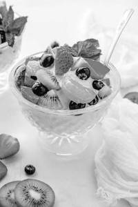 Fruit Salad With Ice Cream