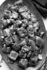 Honey chilli potato