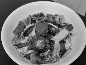 Mixed Vegetables & Tofu In Spicy Black Bean Sauce