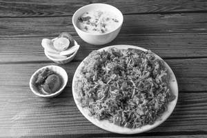Fried Rice With Mix Raita 