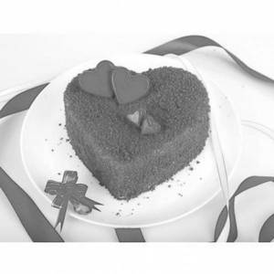 Annivesary Heart Red Velvet Cake [500grm]