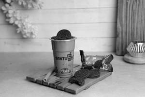 Brown Oreo Thick Shake