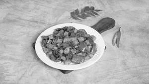 Capsicum Aloo Boondi Fry