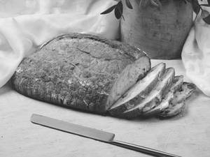 Olive & Confit Garlic Sourdough