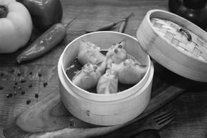 Crystal Asparagus And Corn Dimsums [5 Pieces]