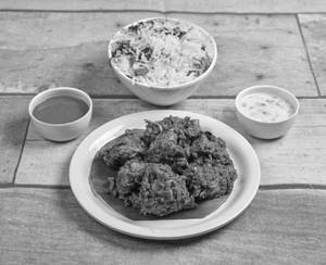 Chicken Biryani with Chicken Sukka