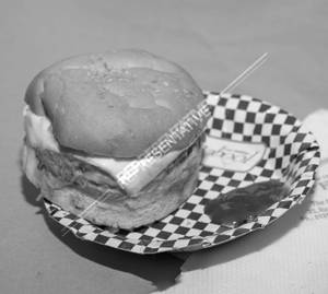 Cheesy Smoked Chicken Burger