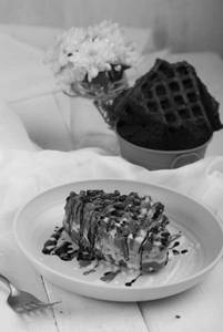 Triple Chocolate Waffle