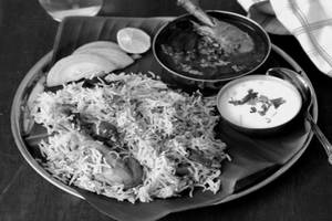 Chicken Curry With Biryani Rice