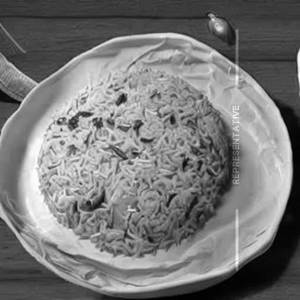 Egg Covered Paneer Rice