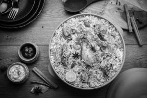 Chicken biryani + coke free
