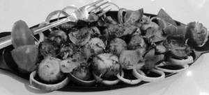 Mushroom Achari Tikka